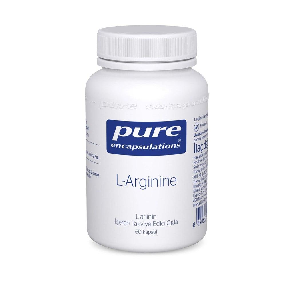 Pure Nutrition L-Arginine Supplement 60 Capsules - High-Quality Amino Acid Support for Cardiovascular Health by Beauty Care Bag