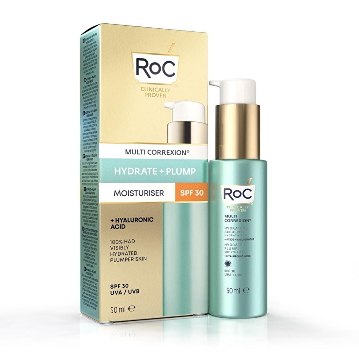 Roc SPF 30 Hyaluronic Acid Facial Moisturizer: 72-Hour Hydration & Anti-Aging Sunscreen for All Skin Tones by Beauty Care Bag
