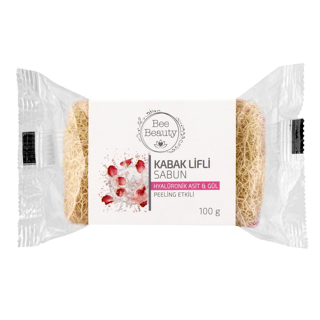 Bee Beauty Hyaluronic Acid & Rose Luffa Soap 100g by Beauty Care Bag