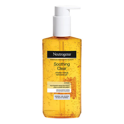 Neutrogena Micellar Makeup Cleansing Gel - Gentle, Oil-Free, Non-Comedogenic Cleanser for Sensitive Skin, Removes Waterproof Makeup by Beauty Care Bag