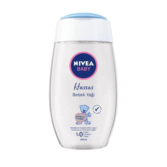 Nivea Baby Oil: Gentle & Moisturizing Baby Massage Oil for Sensitive Skin | Natural Almond Oil for Dry Skin Relief by Beauty Care Bag