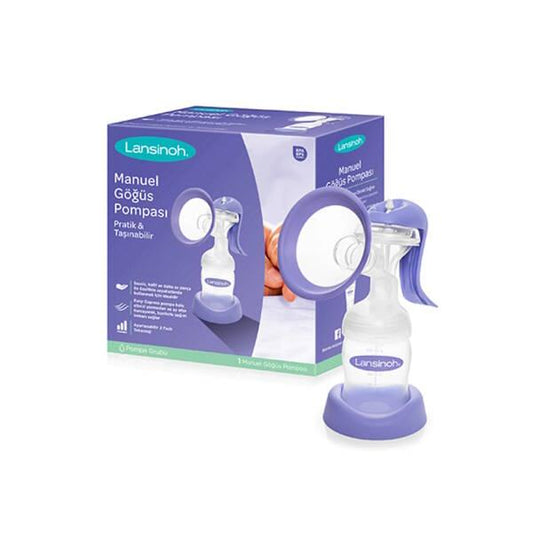 Lansinoh Manual Breast Pump - Efficient Milk Expression for Breastfeeding Mothers - Comfortable, Portable, and Compatible with Lansinoh Storage Bags by Beauty Care Bag