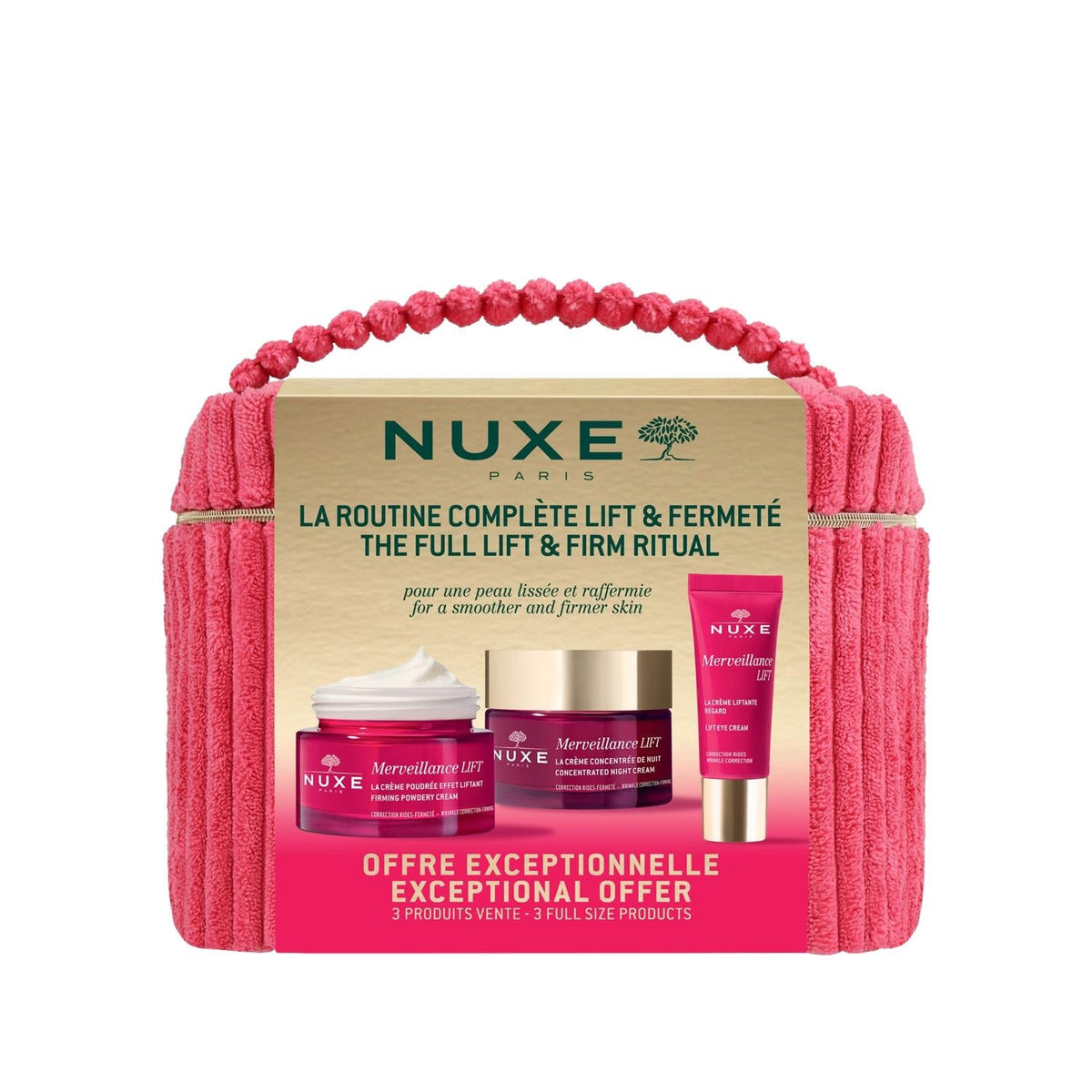 Nuxe Merveillance Lift Vanity anti-aging skincare set