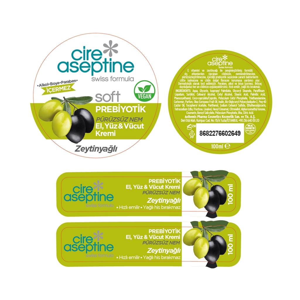 Cire Aseptine Soft Olive Oil Moisturizing Cream 100 ml by Beauty Care Bag
