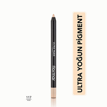 Flormar Mat Eye Pencil - High Pigmentation Eye Makeup with Soft Tip - Matte Finish Eye Pencil by Beauty Care Bag