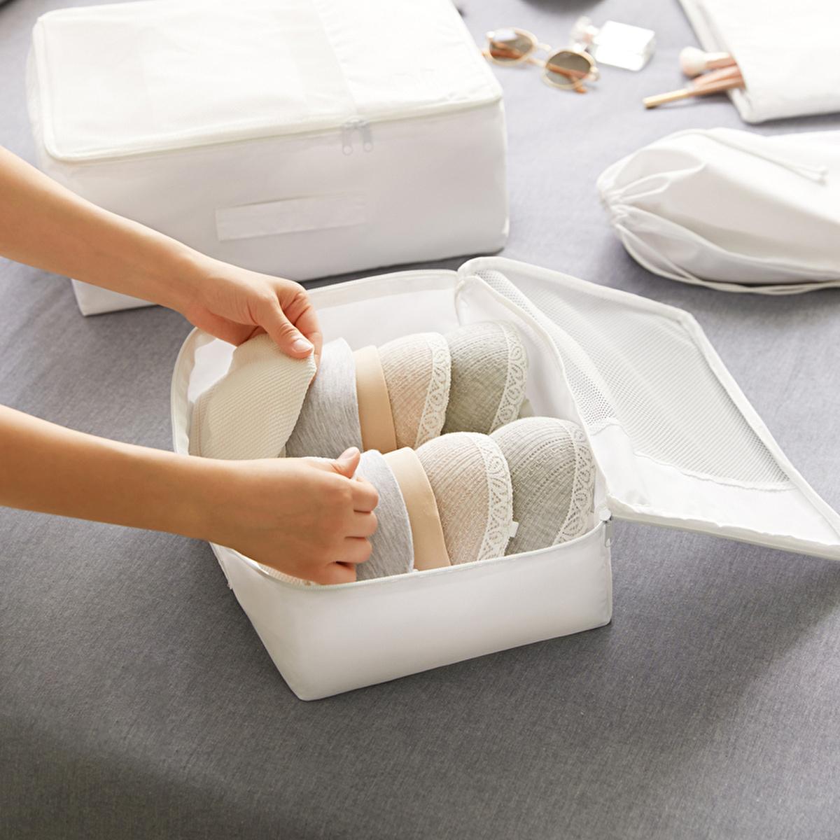 Ocean Home Luggage Organizer Set - 4 Piece Travel Accessory for Effortless Packing & Storage by Beauty Care Bag
