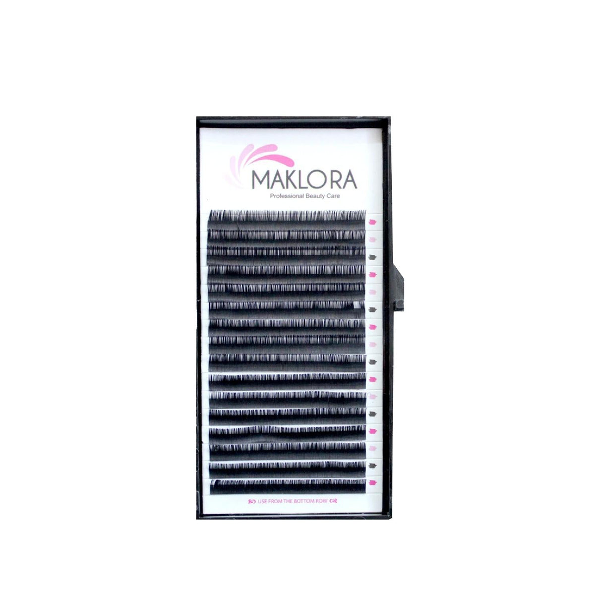 Maklora Silk False Eyelashes C Curl 0.07 Thickness 10mm Length - Luxurious Lash Extensions for Natural Look by Beauty Care Bag