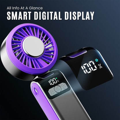 Jabees FrostOne Fold – Foldable Handheld Fan with Cooling Plate by Mauve Tuna