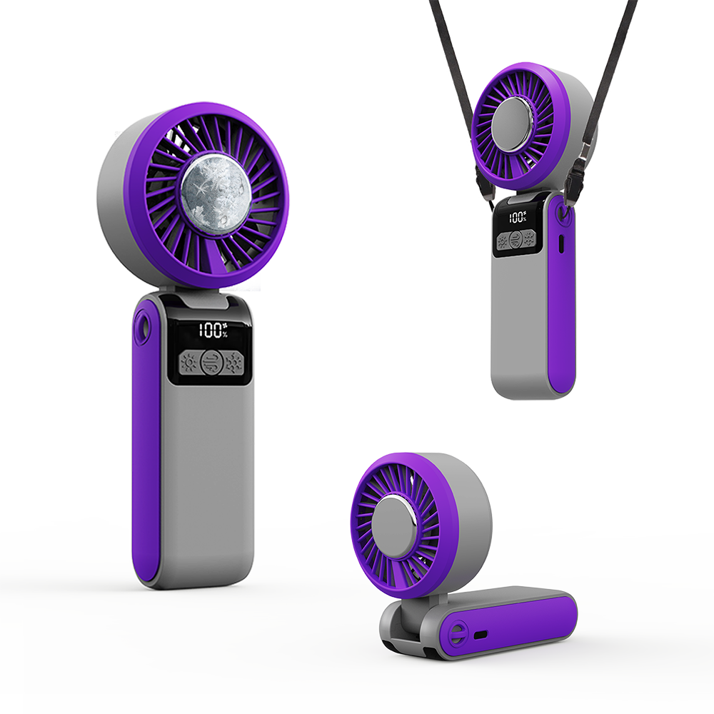 Jabees FrostOne Fold – Foldable Handheld Fan with Cooling Plate by Mauve Tuna