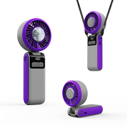 Jabees FrostOne Fold – Foldable Handheld Fan with Cooling Plate by Mauve Tuna