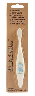 Jack N' Jill Bio Toothbrush with Soft Bristles for Ages 1-3 by Beauty Care Bag