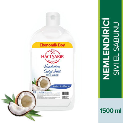 Haci Sakir Coconut Liquid Hand Soap 1500 ml by Beauty Care Bag