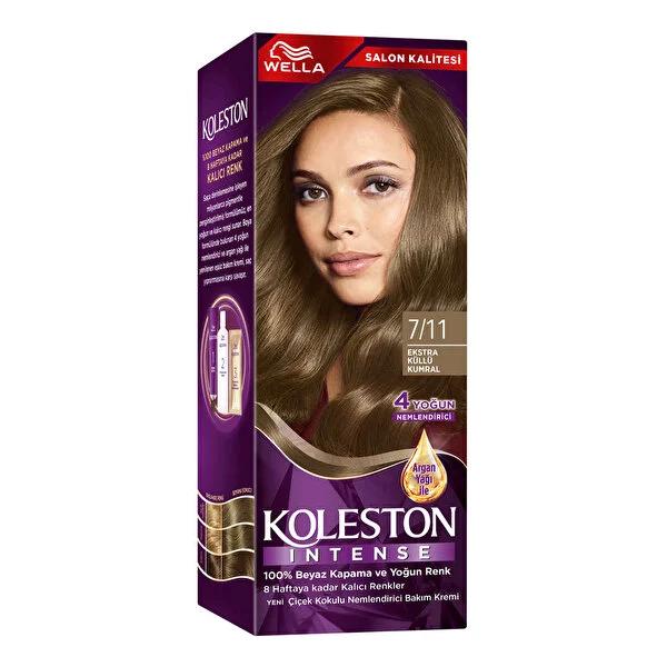 Koleston Intense Ash Blonde Hair Dye: Permanent Color, 100% Grey Coverage, Argan Oil, Long Lasting - KŸllŸ Kumral Sa� Boyasõ by Beauty Care Bag