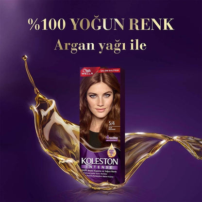 Wella Koleston Intense Hair Color 5/4 Light Chestnut by Beauty Care Bag
