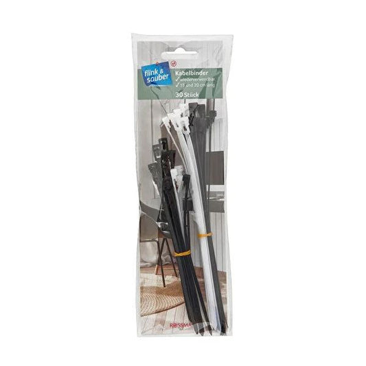 Flink & Sauber Reusable Cable Organizer - Efficient Cable Management for Travel & Home by Beauty Care Bag
