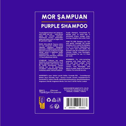 Yoon Anti-Brassiness Purple Shampoo for Blonde Hair 400 ml by Beauty Care Bag