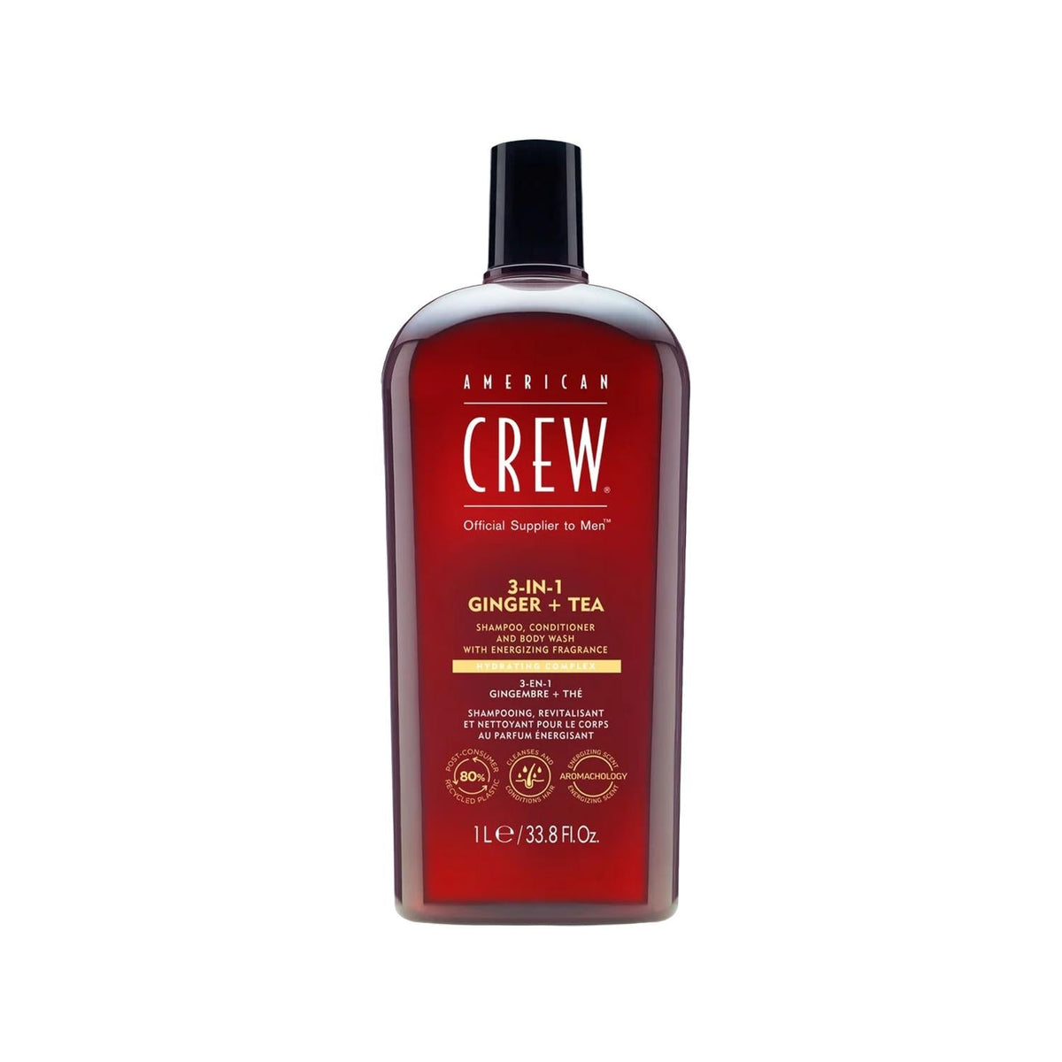 American Crew 3-in-1 Ginger Tea Energizing Shampoo 1000 ml by Beauty Care Bag