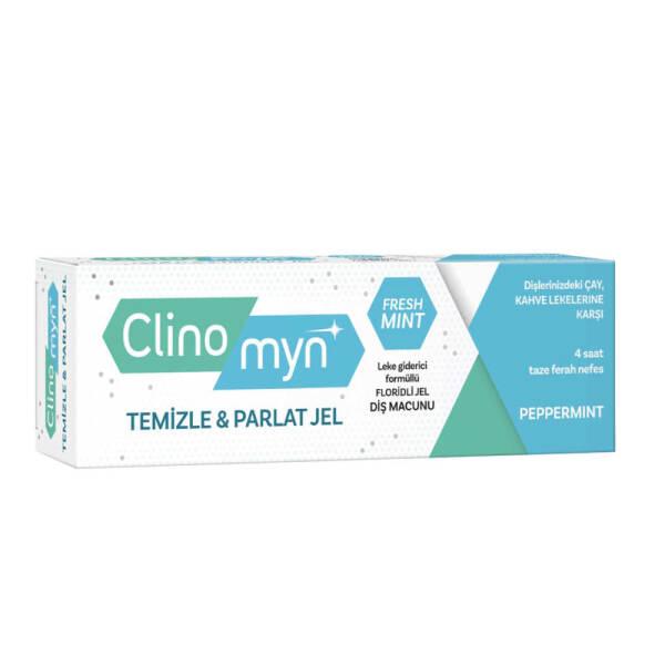 Clinomyn Toothpaste Gel - Deep Cleaning & Polishing for Whiter Teeth, 75ml, Mint Flavored by Beauty Care Bag