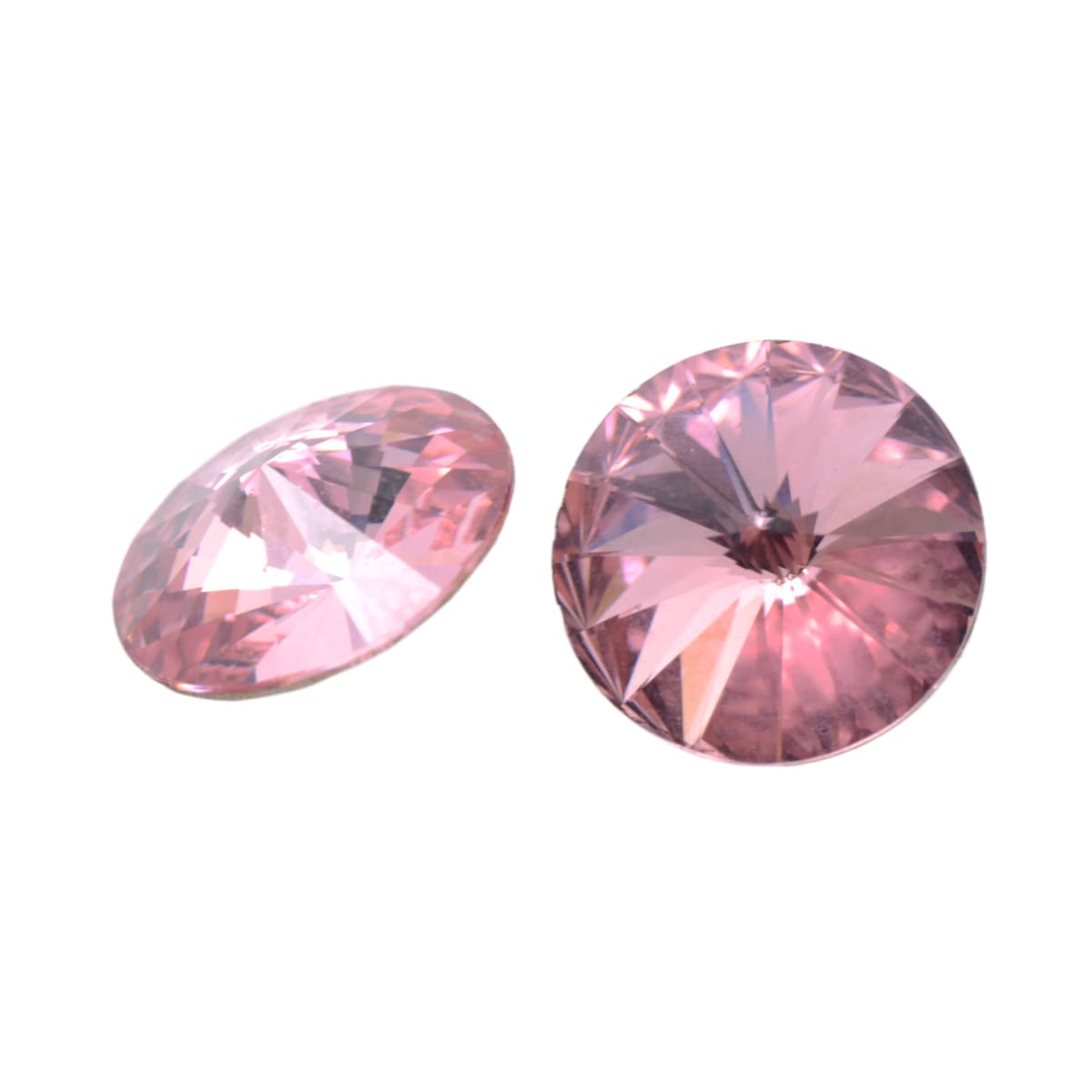 Swarovski Crystal 1122 Round Rivoli 10.5mm Light Rose - Individual Bead by Continental Bead Suppliers
