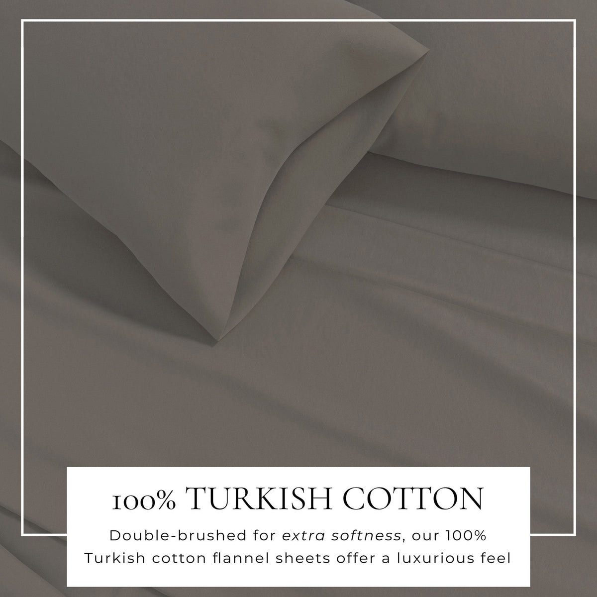 Cotton Solid Flannel Sheet - Nordic Collection by Great Bay Home