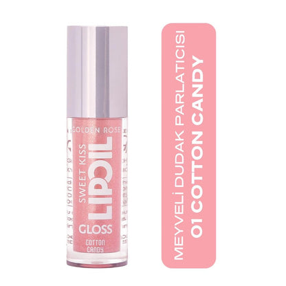 Golden Rose Sweet Kiss Lip Oil Gloss 01 Cotton Candy by Beauty Care Bag