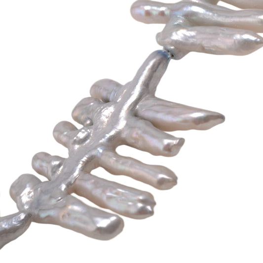 Freshwater Light Blue Tally Pearl Strand 15in by Continental Bead Suppliers