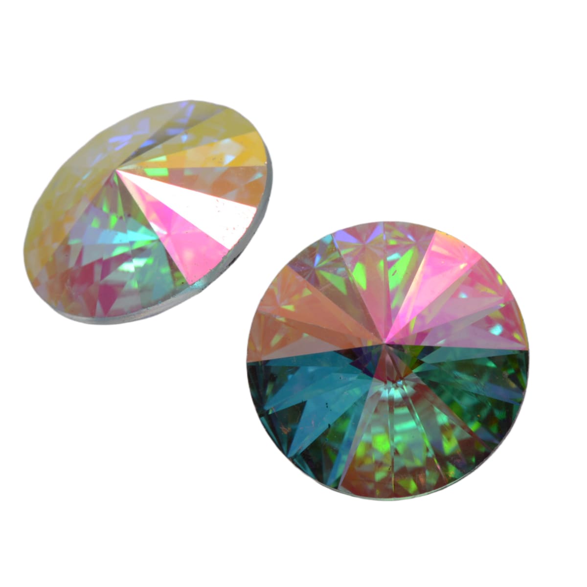 Swarovski 1122 Rivoli 16mm AB Crystal - Rainbow Aurora Borealis by Continental Bead Suppliers