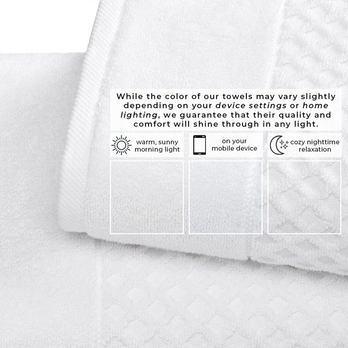 Cotton Diamond Waffle Weave Bath Towel Set - Grayson Collection by Great Bay Home