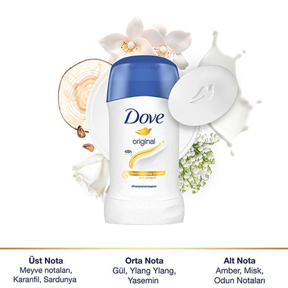 Dove Antiperspirant Deodorant Stick for Women - 48 Hour Protection, Moisturizing & Alcohol-Free - Original Scent by Beauty Care Bag