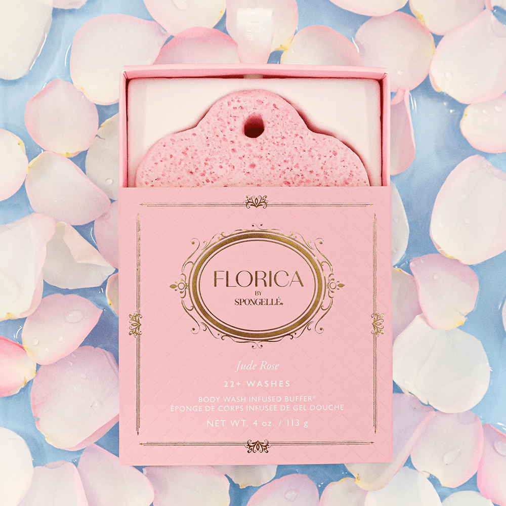Jude Rose Body Buffer | FloricaBody Wash Infused BufferTorqelo.com