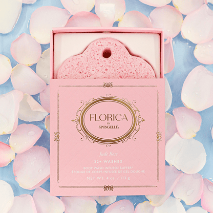 Jude Rose Body Buffer | FloricaBody Wash Infused BufferTorqelo.com