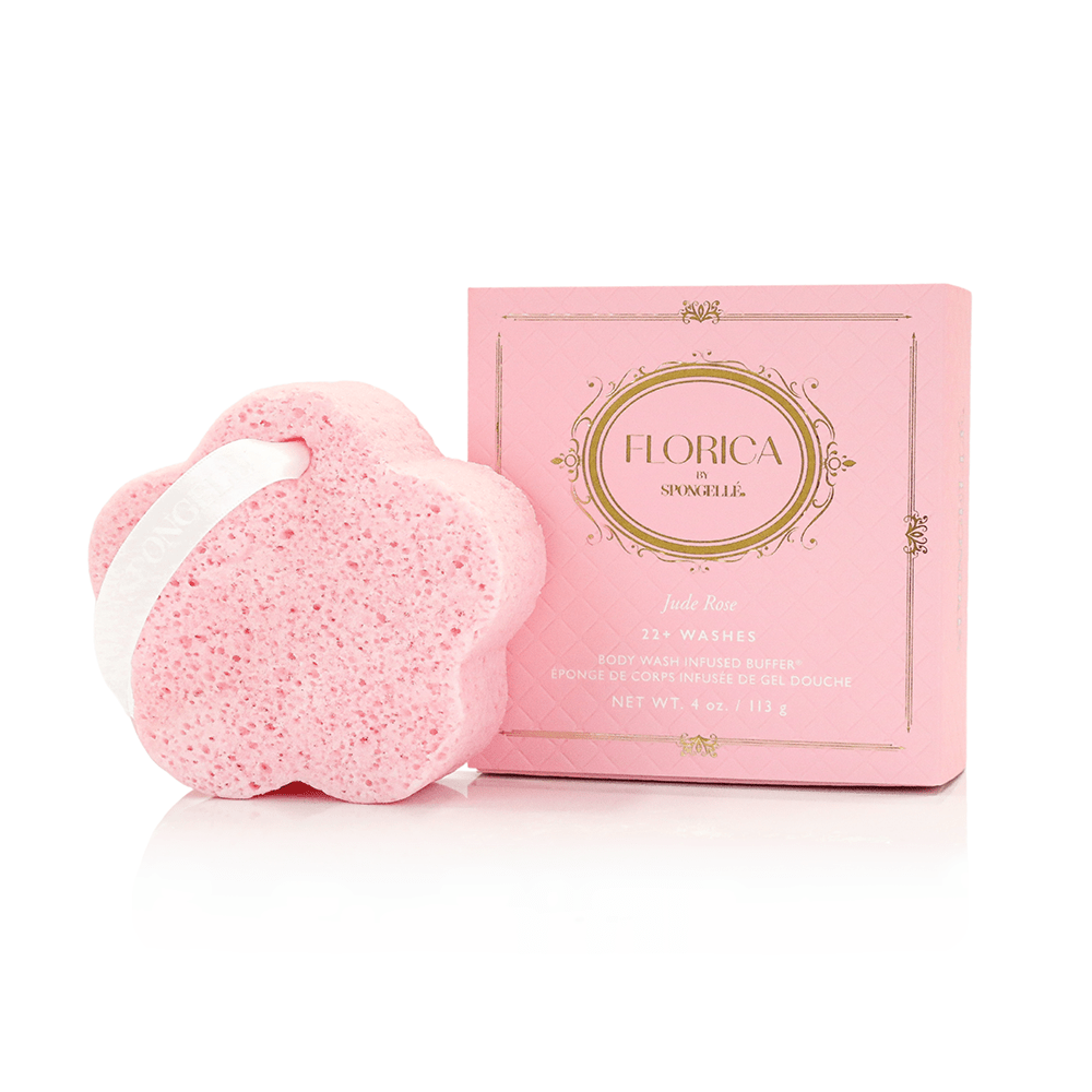 Jude Rose Body Buffer | FloricaBody Wash Infused BufferTorqelo.com