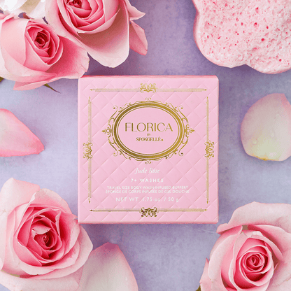 Jude Rose Spongette | FloricaBody Wash Infused BufferTorqelo.com
