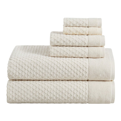 Cotton Diamond Waffle Weave Bath Towel Set - Grayson Collection by Great Bay Home