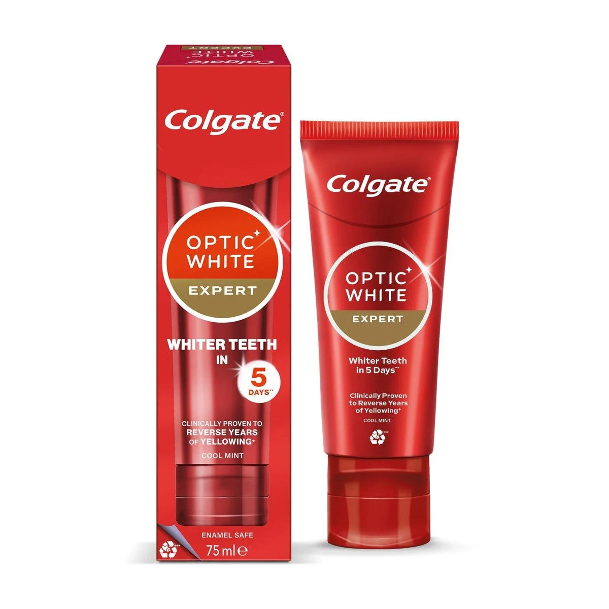 Colgate Expert White Toothbrushing Paste for Brighter Teeth 75 ml by Beauty Care Bag