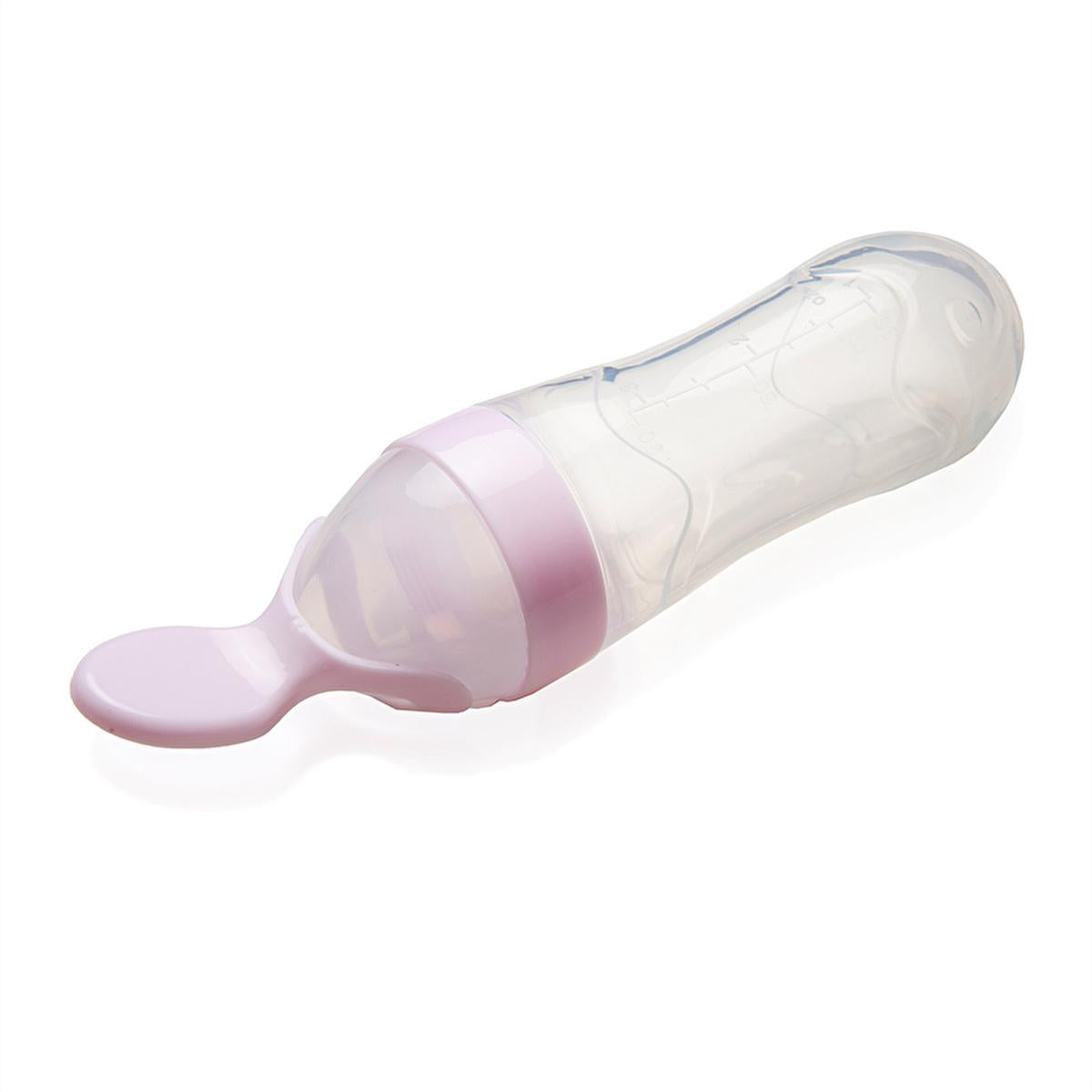 Babyjem Baby Squeeze Spoon - BPA-Free, One-Handed Feeding, Silicone Baby Feeding Utensils, Baby Feeding Accessories, Baby Feeding Spoon by Beauty Care Bag