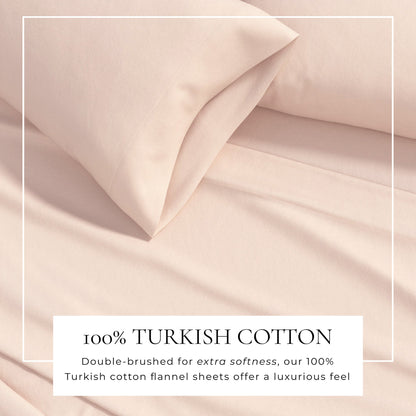Cotton Solid Flannel Sheet - Nordic Collection by Great Bay Home