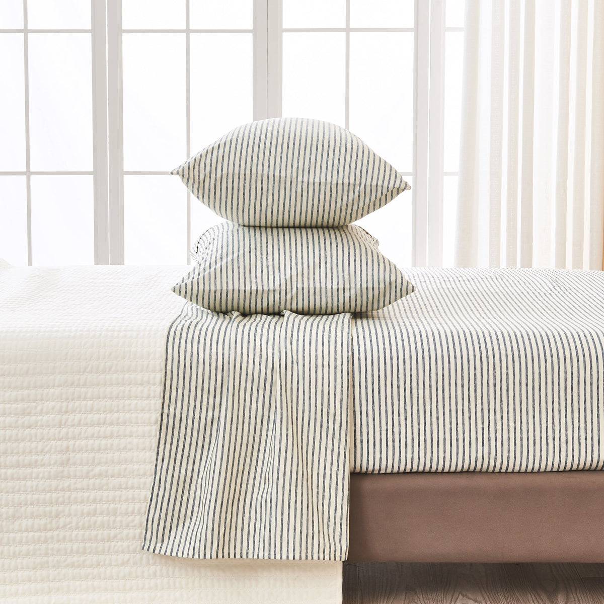 Striped Sheet Set - Evette Collection by Great Bay Home