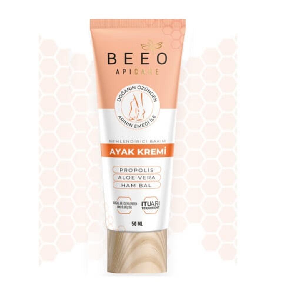 Bee'O Moisturizing Foot Cream with Propolis, Aloe Vera & Raw Honey - Natural Foot Care for Dry Skin by Beauty Care Bag