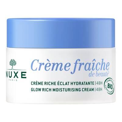 Nuxe Creme Fraiche De Beaute: Hydrating Face Cream for Dry Sensitive Skin - 48 Hour Moisture, Natural Radiance & Organic Argan Oil by Beauty Care Bag