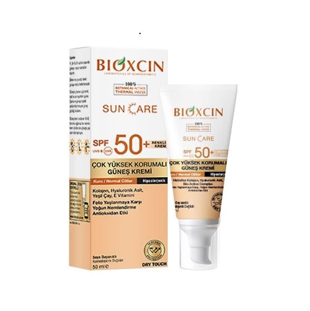 Bioxcin SPF50+ Tinted Sunscreen for Dry & Normal Skin - 50ml by Beauty Care Bag
