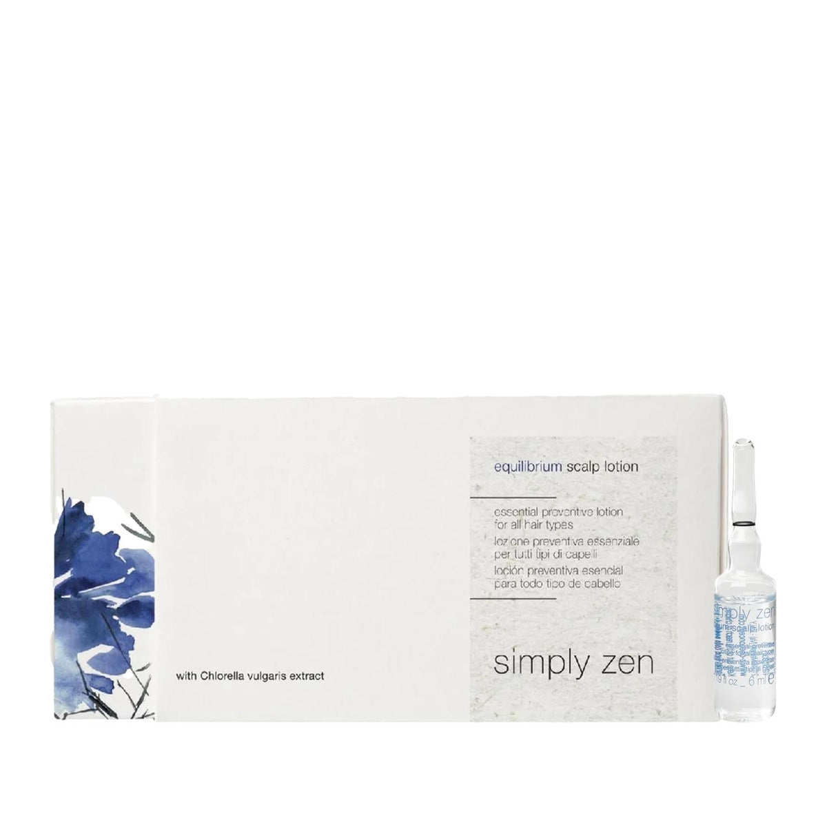 Simply Zen Equilibrium Scalp Lotion 8x6 ml - Travel Size Scalp Care for Balanced Scalp Health by Beauty Care Bag