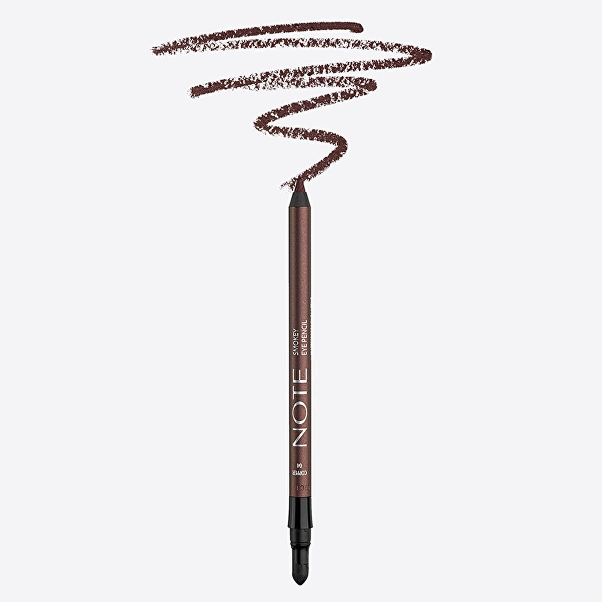 Note Smokey Eye Pencil 04 Copper - Long Lasting, Water Resistant, Blendable Copper Eye Pencil for Sensitive Eyes by Beauty Care Bag