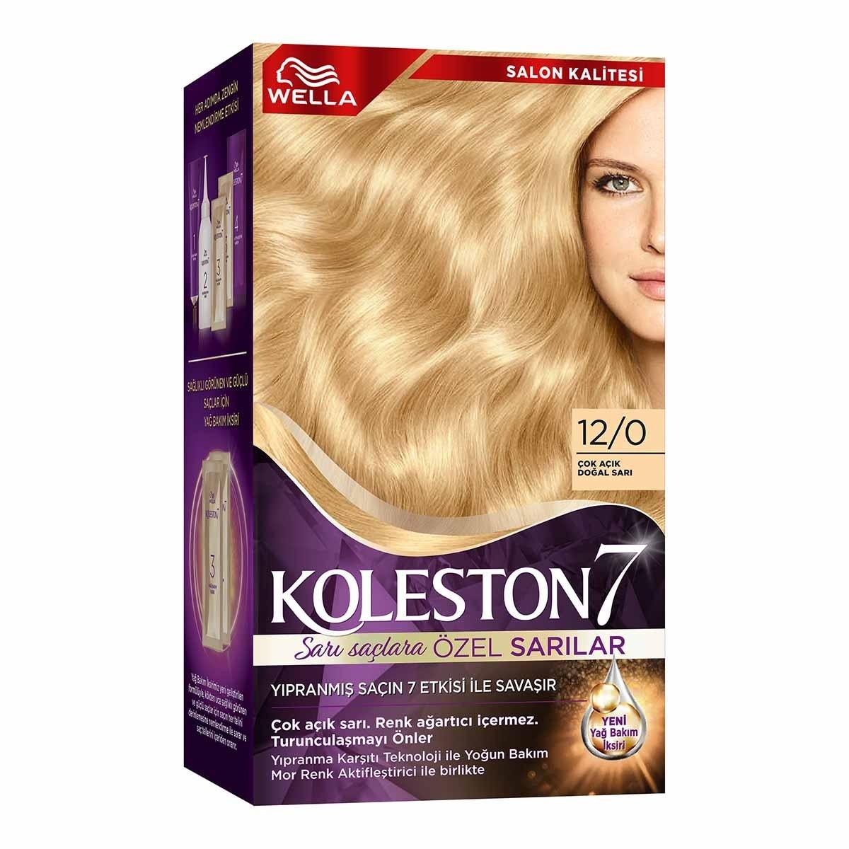 Wella Koleston Supreme 12/0 Very Light Natural Blonde Hair Dye: Long Lasting Color & 100% Gray Coverage, Oil Infused for Healthy Hair by Beauty Care Bag