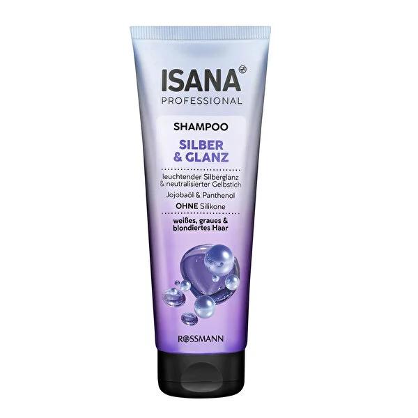 Isana Professional silver shampoo for blonde and gray hair, 8.45 fl oz