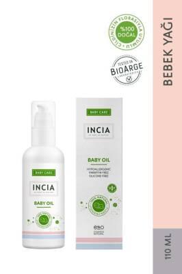 Incia Natural Baby Oil - 3.72 fl oz, Hypoallergenic & Chemical-Free for Sensitive Skin by Beauty Care Bag