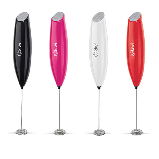 Kiwi Milk Frother for Coffee, Latte & Cappuccino - Portable Handheld Battery Operated Frother by Beauty Care Bag