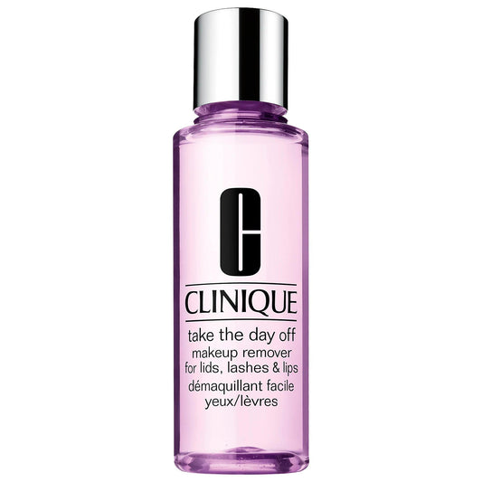 Clinique Take The Day Off Makeup Remover For Lids, Lashes & Lips - Gentle, Effective Eye & Lip Makeup Removal by Beauty Care Bag