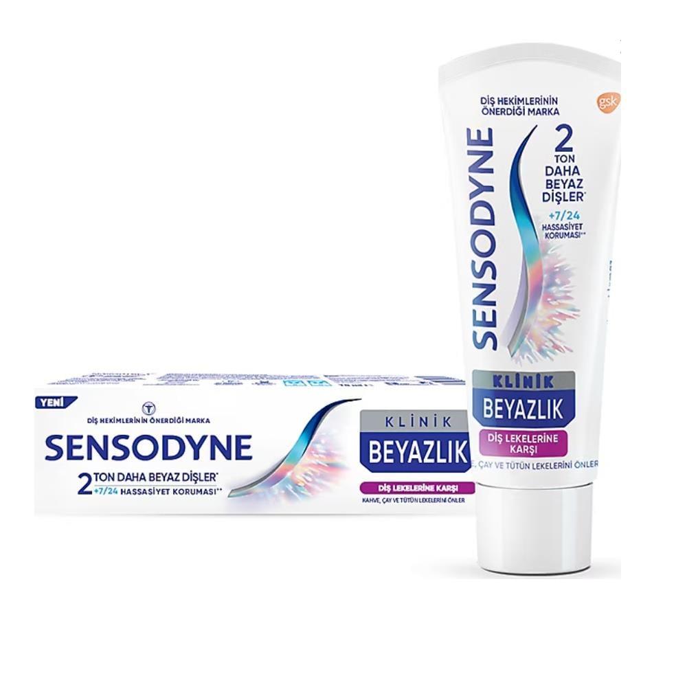 Sensodyne Clinical Whitening Sensitive Teeth Toothpaste by Beauty Care Bag