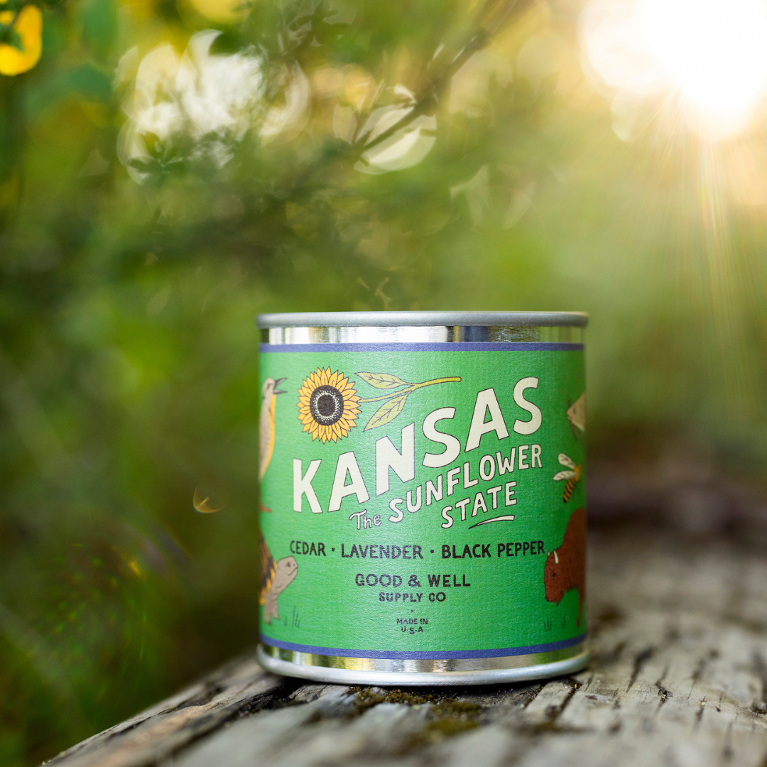 Kansas State Candle by Good & Well Supply Co.